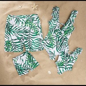 Matching family swim suits
